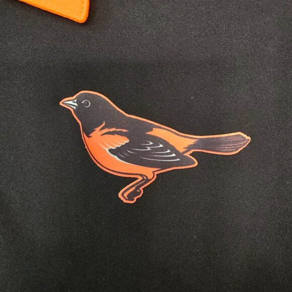 Baltimore Orioles Men's Nike Dri Fit 3 Button SS Polo Shirt Black Orange Size M - Picture 2 of 8